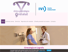 Tablet Screenshot of clinicaginesalud.net